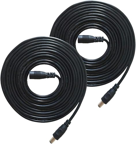 Liwinting 2pcs Netzteil VerlA ngerungskabel 5 5 2 1 Volt Anschlusskabel
Gleichstrom Verbinderkabel MA nnlich Weiblich Verbinder fA r CCTV
Sicherheitskamera Kamera Schwarz : DJ- und VJ-Equipment