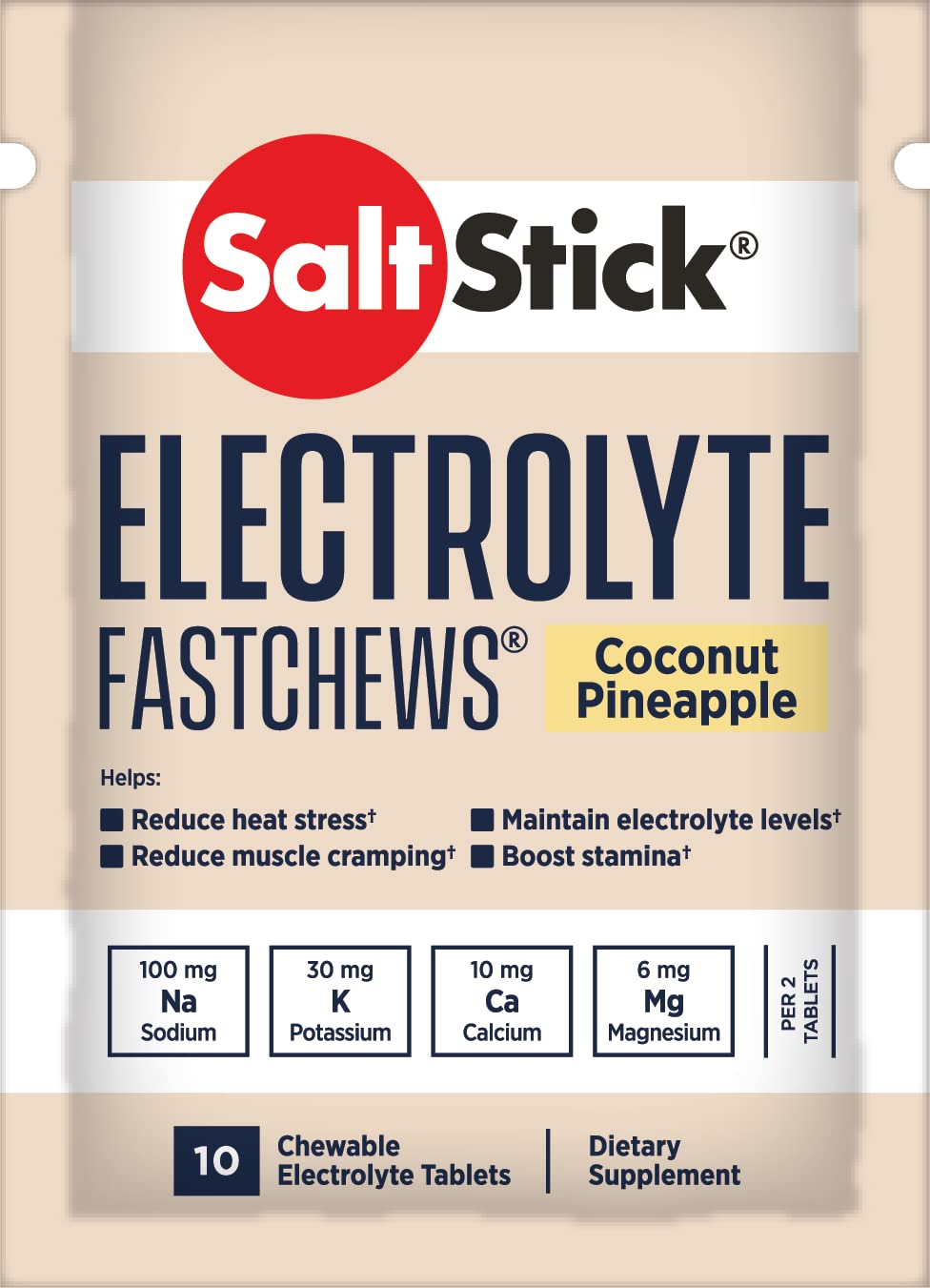 SaltStick FastChews 12er Testpaket (12 Tüten á 10 Kautabletten, verschiedene Geschmacksrichtungen)