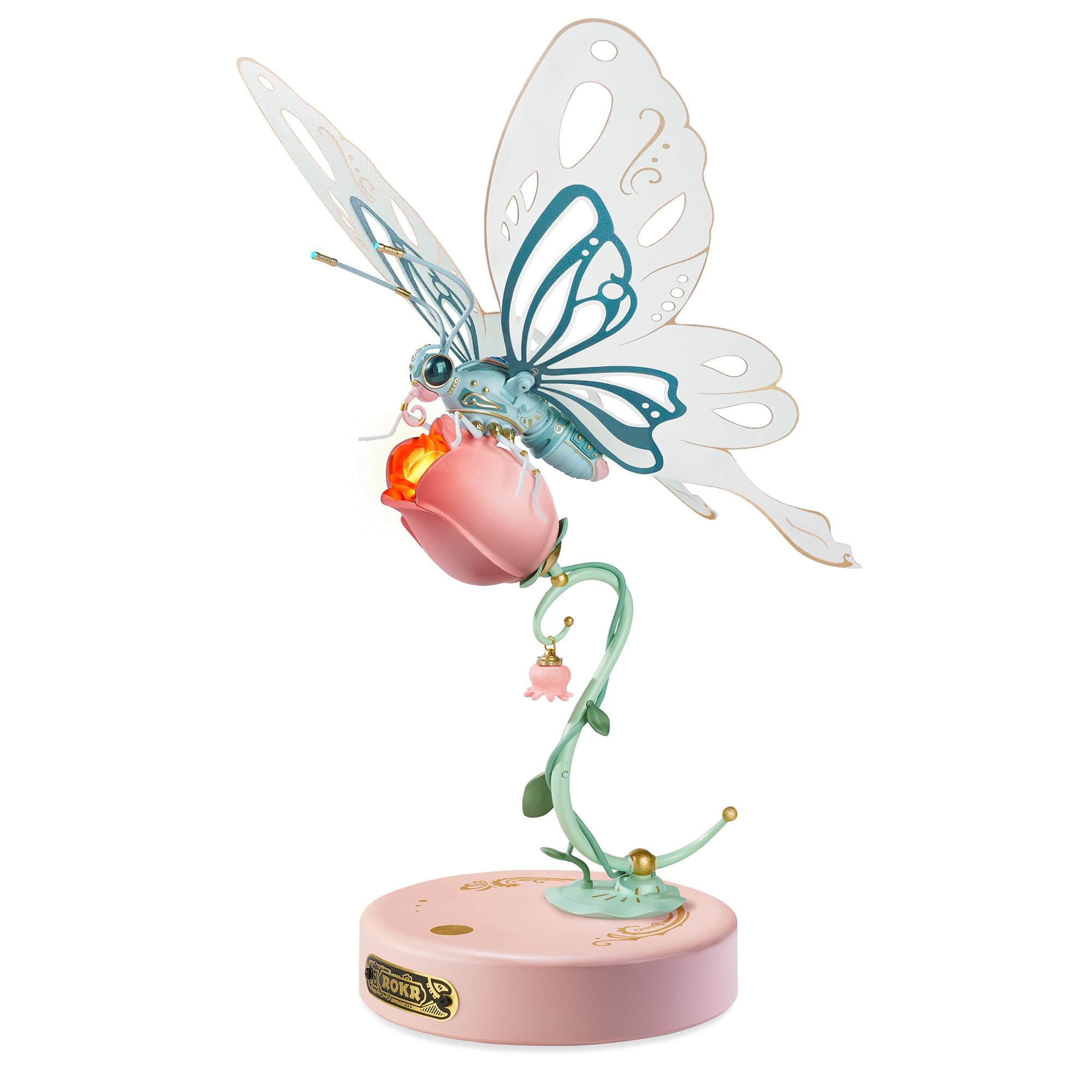 Amazon | ROKR 立体パズル プラモデル メカニカル 昆虫 機巧 蝶