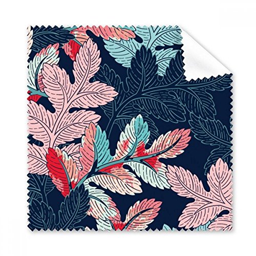 Chiffon de nettoyage lunettes dessin flore et tissu poudré 5pcs