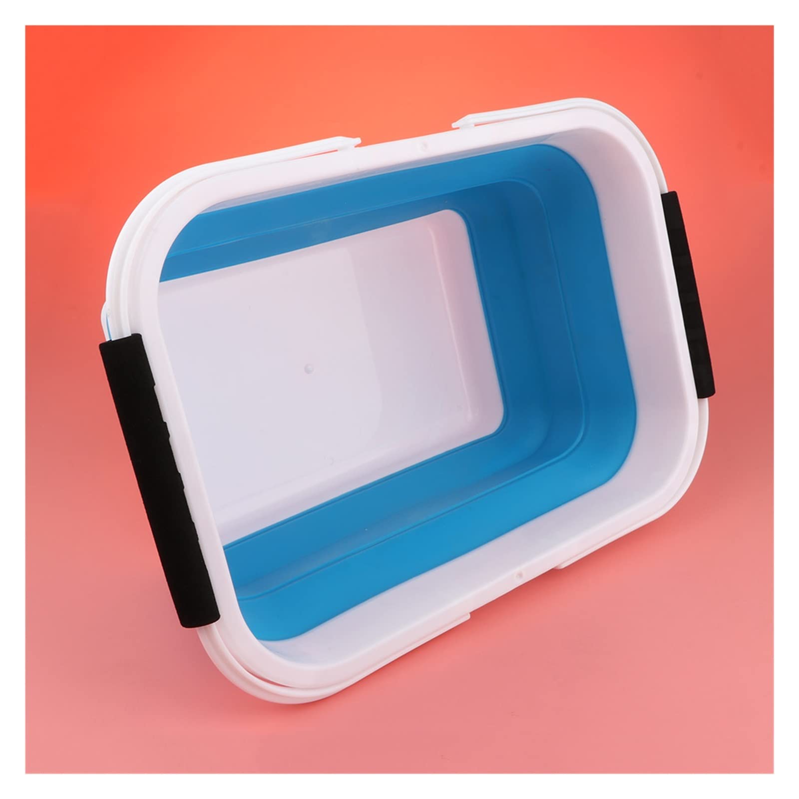 Un Baril Pliant Portable. Seau Pliable for Camping et Lavage de Voiture – Bassin Portable et Pliable for la pêche, Le Nettoyage et l'usage Domestique(Blue)