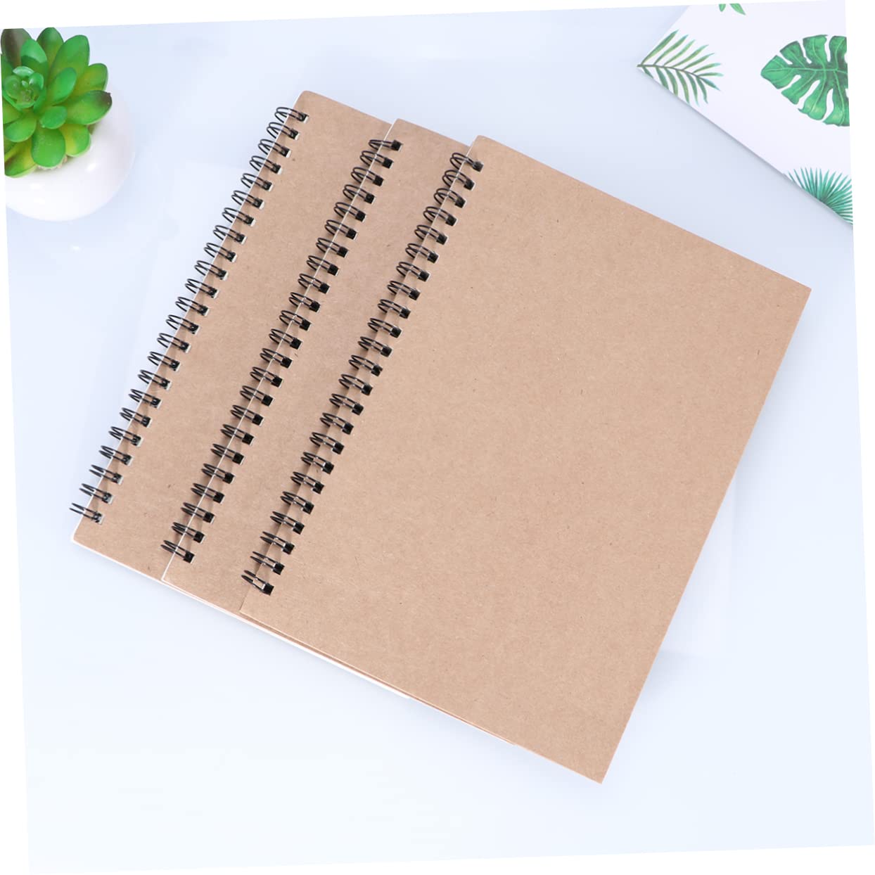 STOBOK Set di 3 Quaderni in Formato A5 Kraft Quaderni per Diario per Scrivere per Studenti Impiegati Insegnanti Scrittura