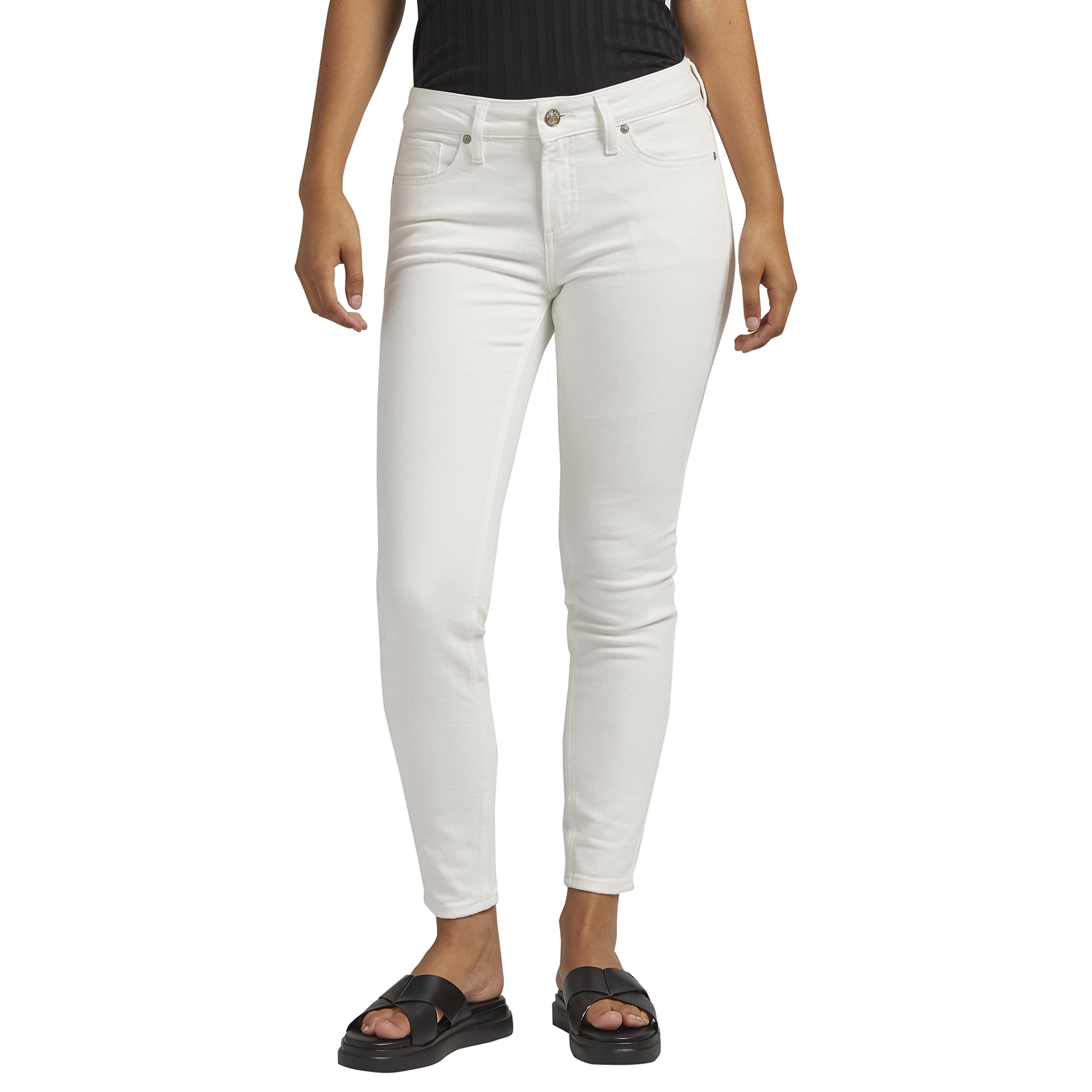 Silver Jeans Co.Women's Suki Mid Rise Curvy Fit Skinny Jeans