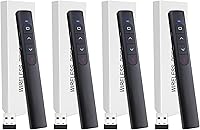 Vista 9 de (2 Unidades) Presentador Inalámbrico Remoto, Clicker de Presentación con Hiperenlace y Control de Volumen Remoto PowerPoint Clicker de Presentación