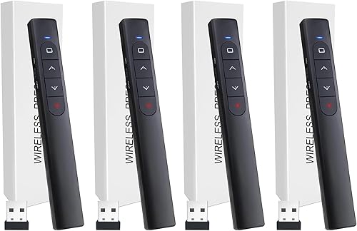 Vista 23 de Control remoto inalámbrico de presentador, clicker de presentación con hipervínculo y control remoto de volumen, PowerPoint Office Presentation