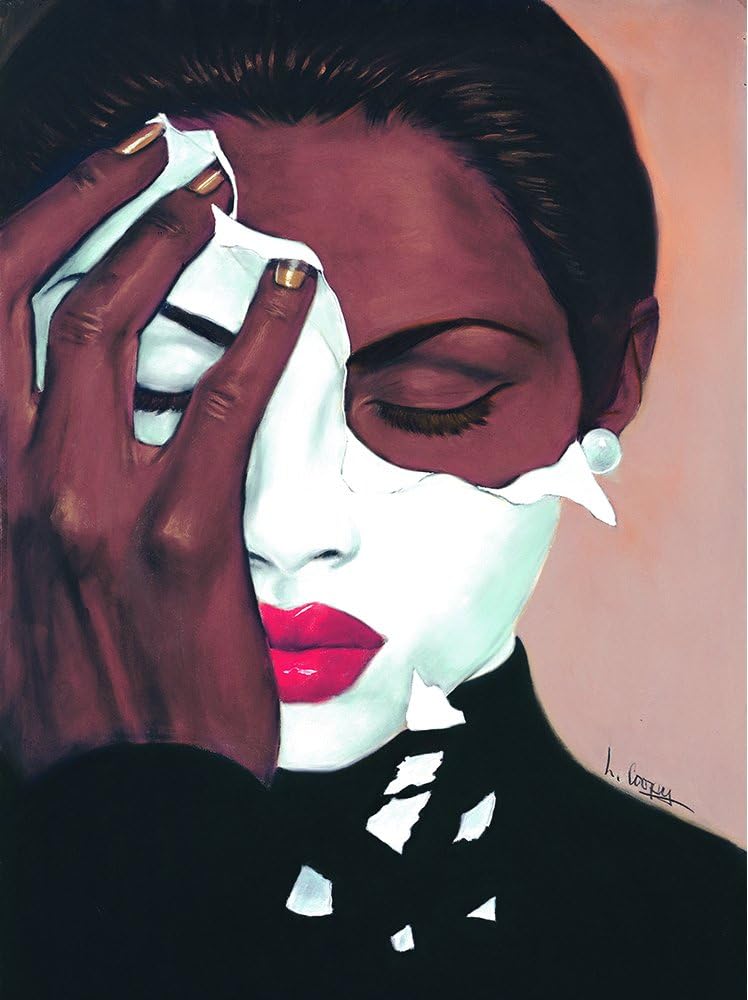 Face Reality (Female) by Laurie Cooper Canvas Art Print (20x27)