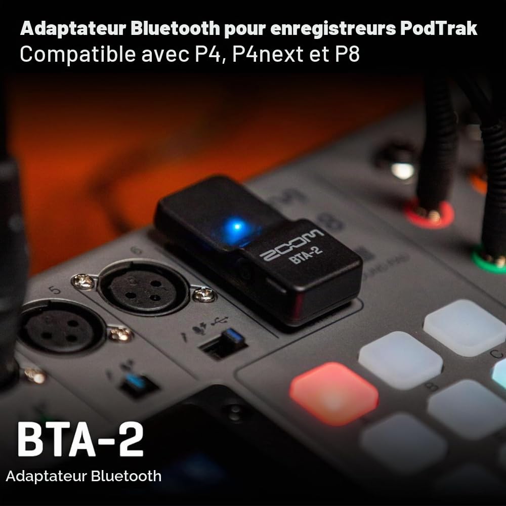 Zoom - BTA-2 - Adaptateur Bluetooth Audio pour appareils Zoom Compatibles