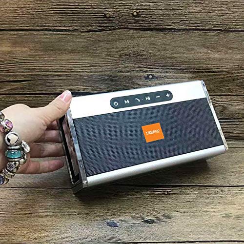 Image of 3 idea Imagine Create Print Tessco FS-304 Portable Wireless Bluetooth Speaker | Portable Wireless Speaker Compatible with Phone, Tablet, TV (Silver)