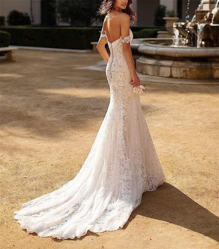 Abito Da Sposa Sirena In Pizzo – Babycat Collection, Taglia 36, Bianco, Nuovo Con Etichette