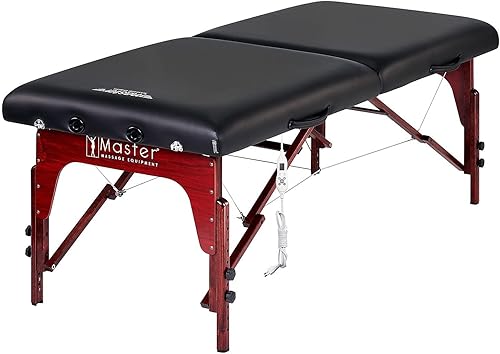 Miniatura 4 de Masaje Masaje Masaje Montclair Therma-Top Mesa de masaje portátil con paquete de espuma viscoelástica color negro