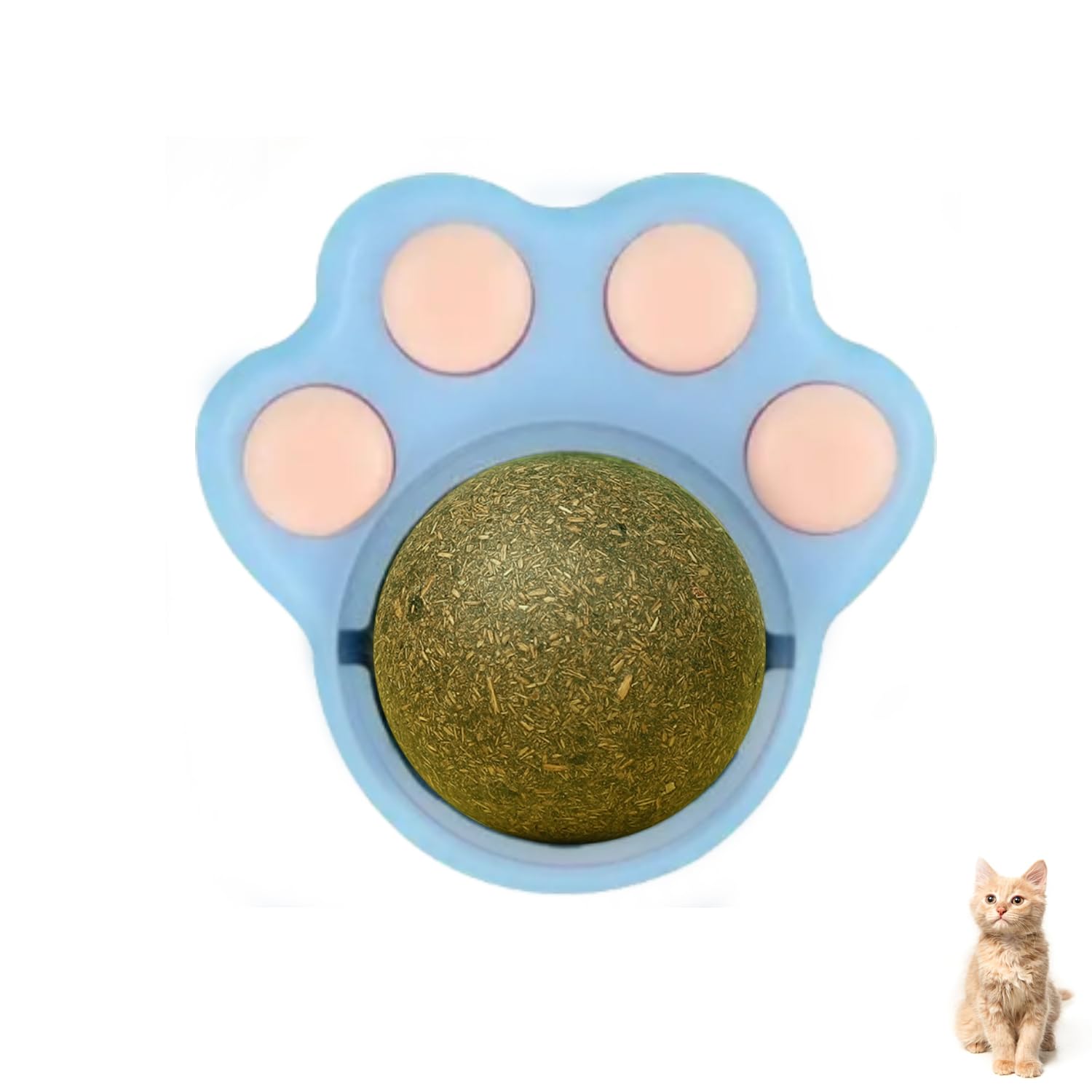 Maddity Juguetes interactivos para Gatos, Catnip - (Bola Hierba Gatera)