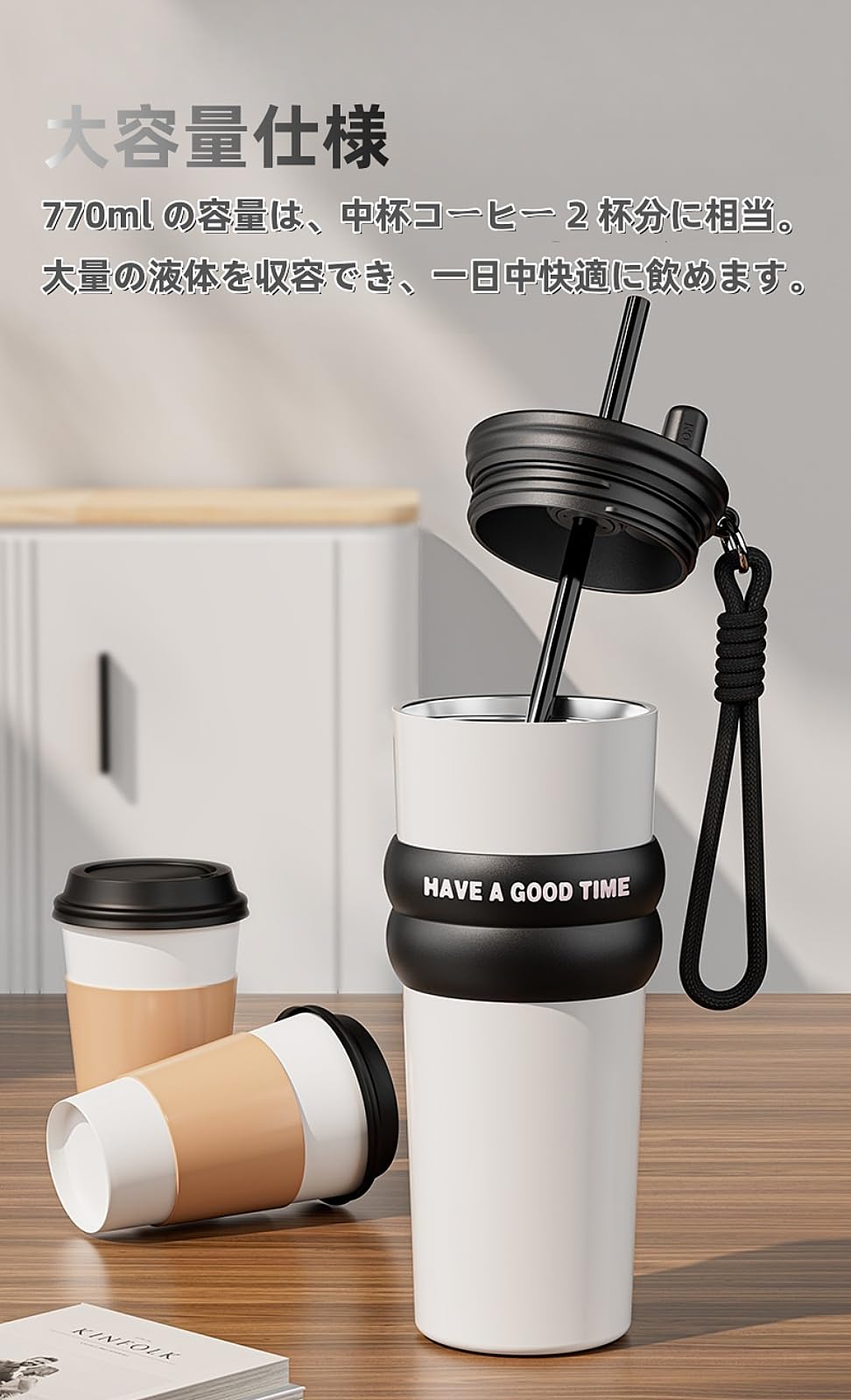 Amazon｜Zxyler 316 ステンレス真空断熱ボトル ストロー付き 保温保冷