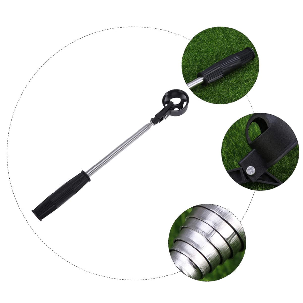 DECOMELODY Retractable Telescopic Golf Retriever Up Tool for Golfing for Water Woods Present for Golf Lovers