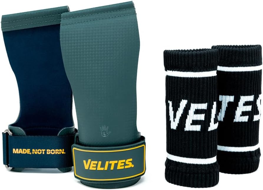 I Quad Ultra Magnesium Free Grips I for Cross Training or Gymnastics Athletes I Improve Your Results and Achieve Your Goals I Gift Cloth Wristbands.