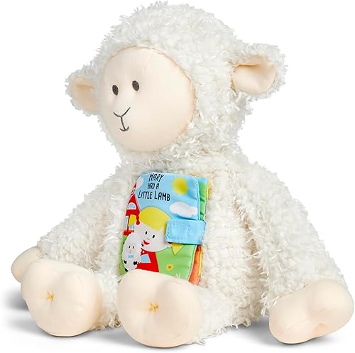 Miniatura 3 de DEMDACO 5004850046 Story Friends Mary Had a Little Lamb Classic White 11 x 8 pulgadas con cuentas de poliéster suave