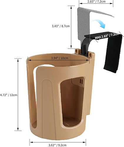 Miniatura 6 de Portavasos grande para puerta de automóvil, portavasos para casi cualquier tamaño de botella o lata