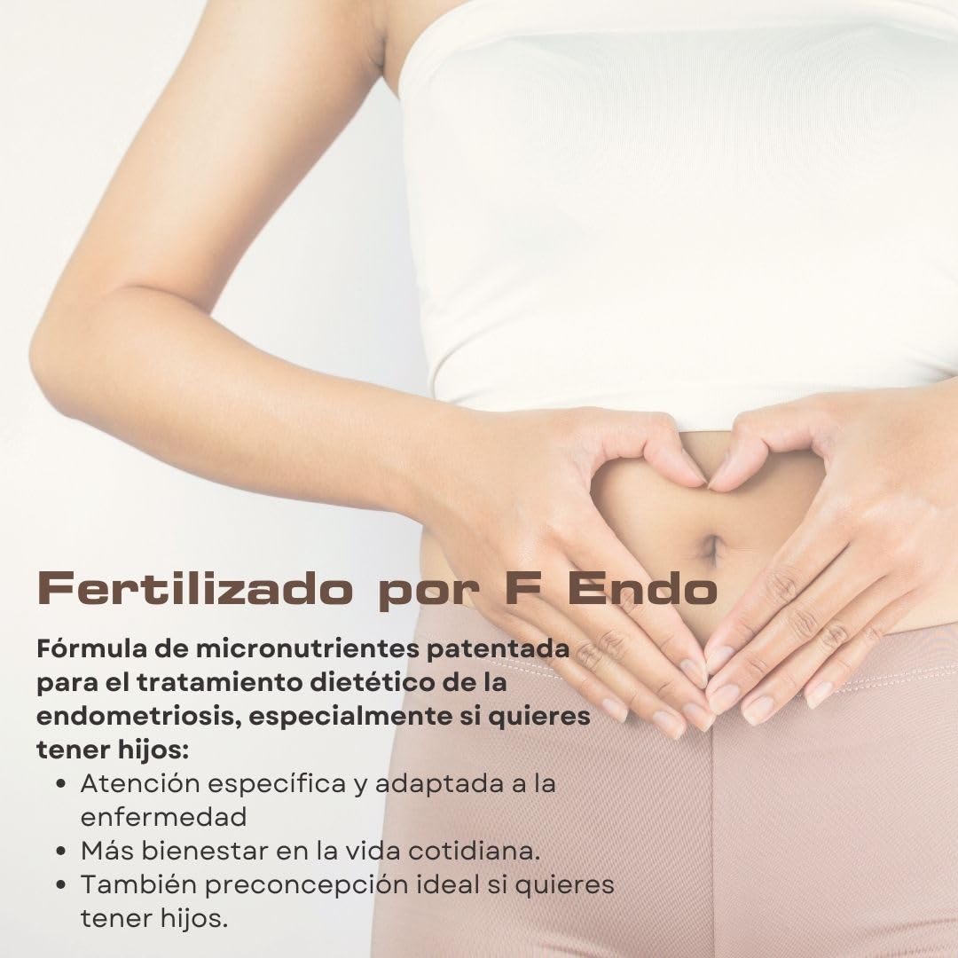 Fertilovit F Endo | vitaminas para la endometriosis | fertilidad | especialmente desarrolladas con nutrientes antiinflamatorios y antioxidantes | 90 cápsulas