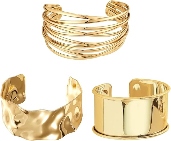 JYNVO 3 Pièces Bracelets Manchette