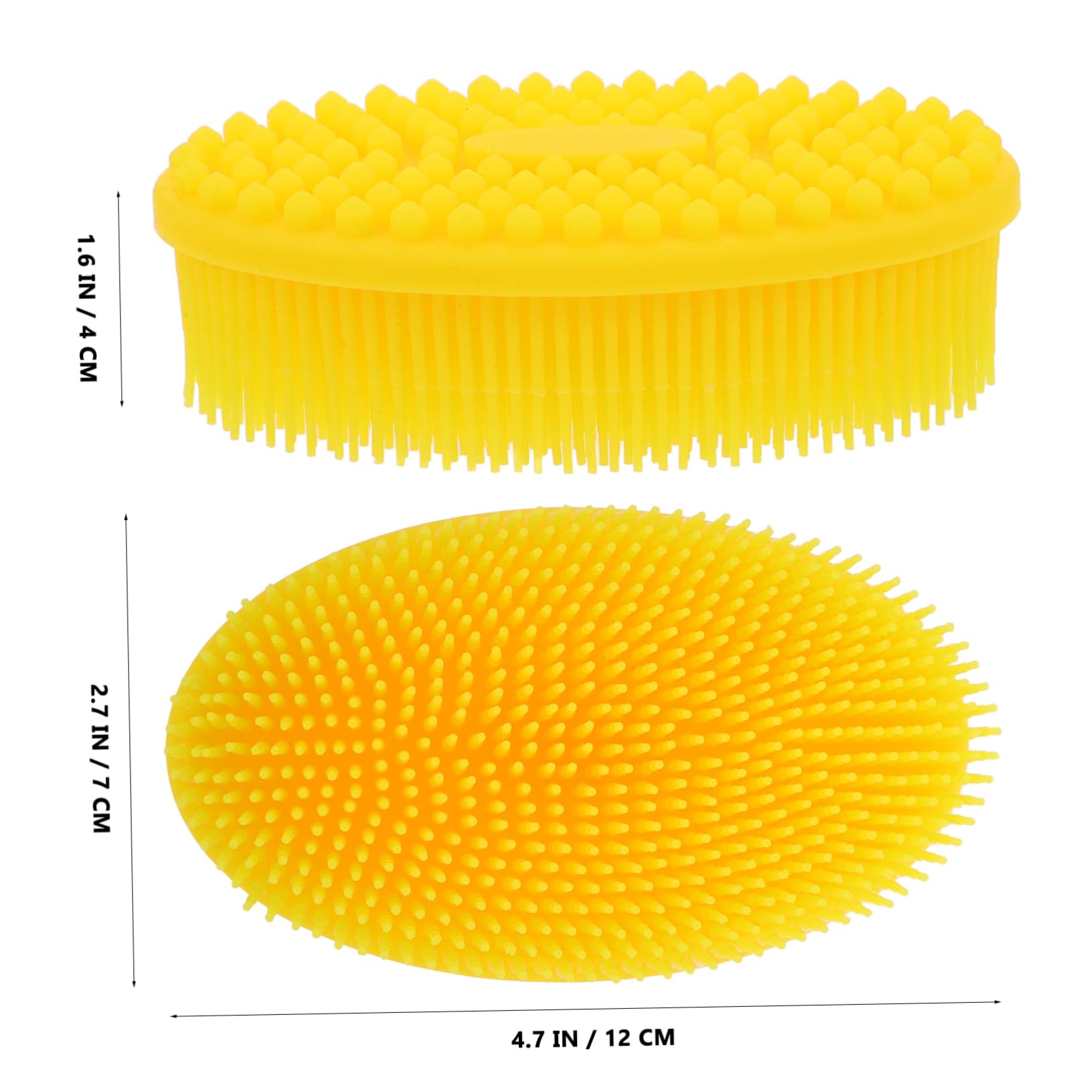 GARVALON Baby Scalp Brush Soft Silicone Bath Brush for Toddler for Bath Time for Baby Grooming