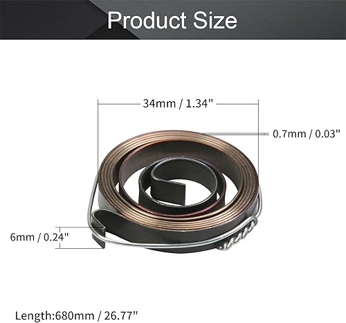 Miniatura 14 de MroMax 1 resorte de prensa de taladro, diámetro exterior de 1.65 pulgadas, 0.31 pulgadas de ancho, 0.03 pulgadas de grosor, longitud de expansión