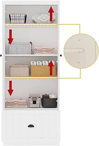 Miniatura 3 de AIEGLE Árbol de pasillo 3 en 1, árbol de entrada con banco de zapatos y perchero, árbol de pasillo con cajón de almacenamiento grande, 4 ganchos