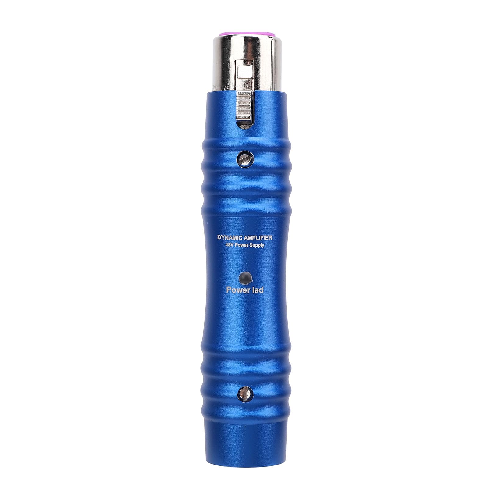 Dynamischer Mikrofonvorverstärker - 48 V XLR -Mikrofonvorverstärker für Karaoke, Mixer, Videoaufzeichnung, Professionelle Soundsysteme (BLACK) (BLUE)