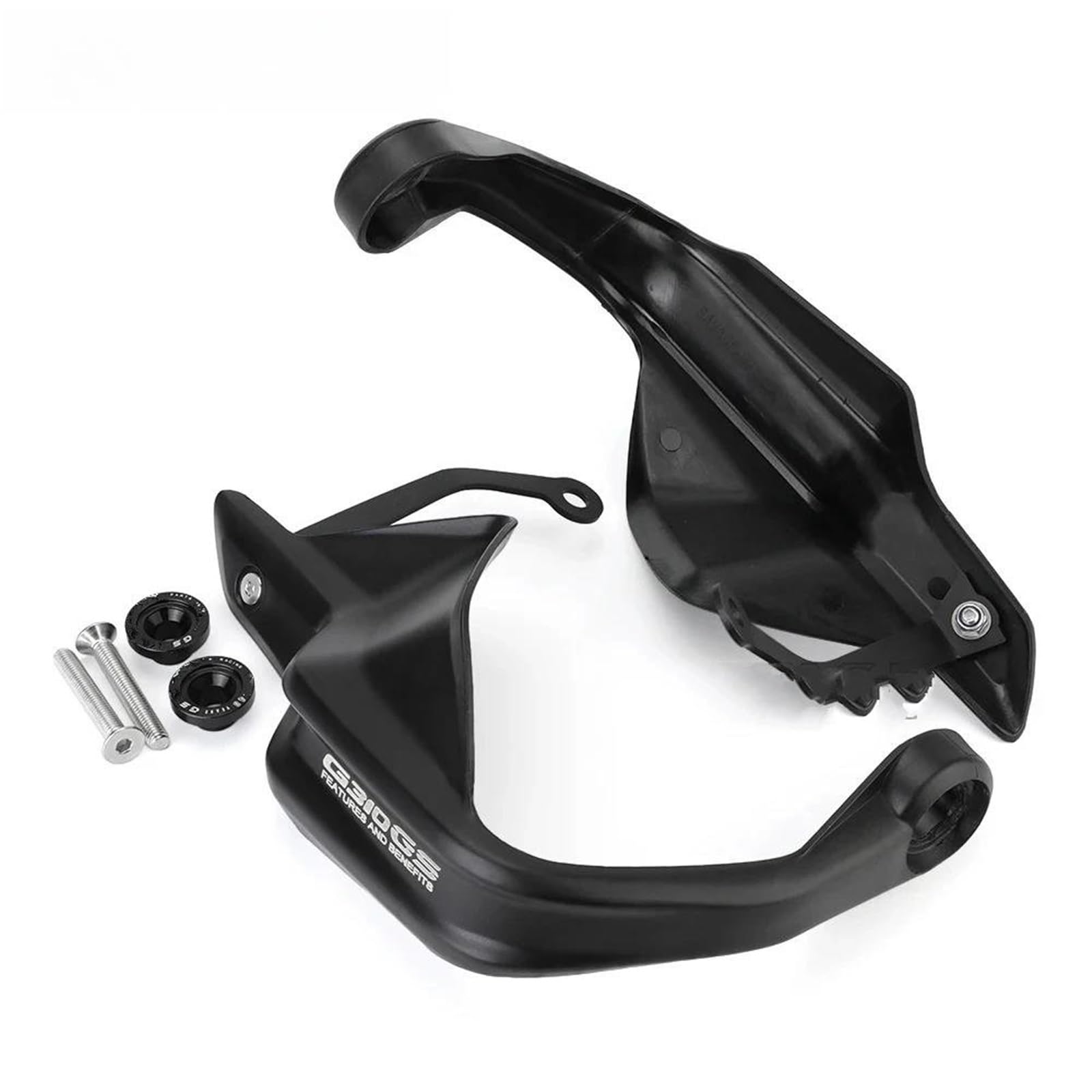 Protectores de Manos Cortavientos Manillar Protector De Nudillos Manillar Motocicleta para G310 GS 2017-2024, A Prueba Viento, con Kits Montaje(Negro 1)