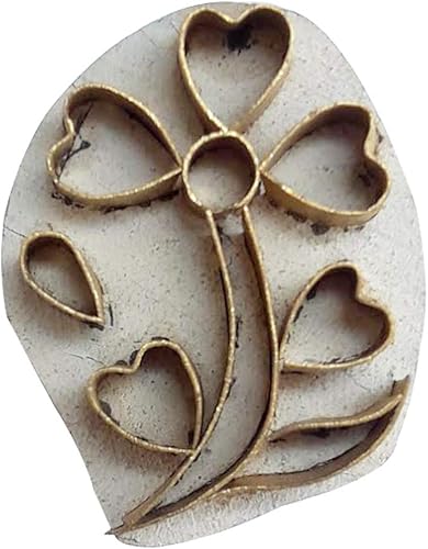 Miniatura 2 de Royal Kraft Floral Latón Sellos de madera para la impresión de bloques en arcilla, cerámica, tela Btag017