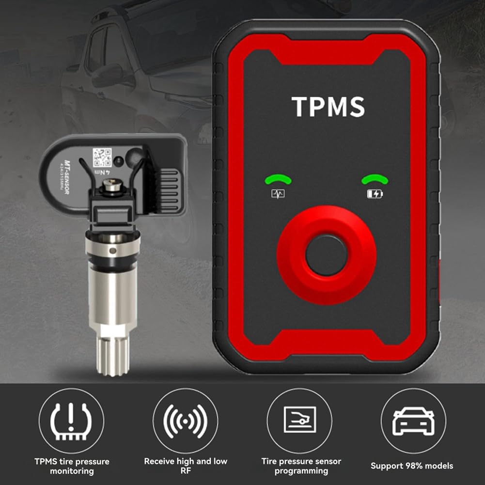 Sensor Programable Universal de 315 MHz y 433 MHz en 1, Herramienta de Reemplazo de Presión de Neumáticos para Automóviles TPMS