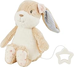 Sterntaler Music Box M Rabbit Hanni - Baby Cuddly Toy with Music "La Le Lu" - Removable Musical Mechanism - Washable Toy - Sleep Aid for Babies - from Birth - Gift Idea for Girls, Light Brown