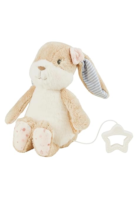 Sterntaler Spieluhr M Hase Hanni – Baby Kuscheltier mit Musik “La Le Lu” – herausnehmbares Spielwerk – Spieltier waschbar – Einschlafhilfe für Babys – ab Geburt – Geschenkidee für Mädchen, hellbraun
