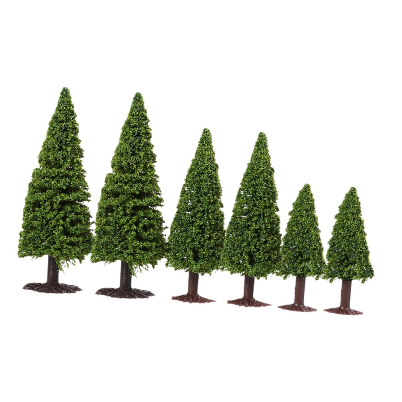 SHINEOFI 24pezzi Miniature Pine Tree Model for Train Scenery and Architectural Dioramas and Iron for Landscape Decoration