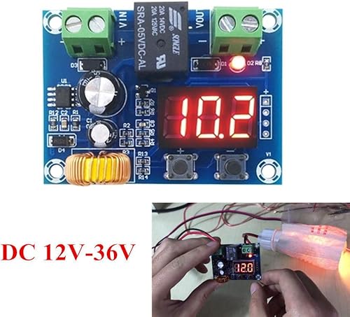 Miniatura 3 de Módulo de corte de bajo voltaje, módulo de protección de voltaje de 12V-36V CC, protector digital de bajo voltaje, interruptor de desconexión sobre