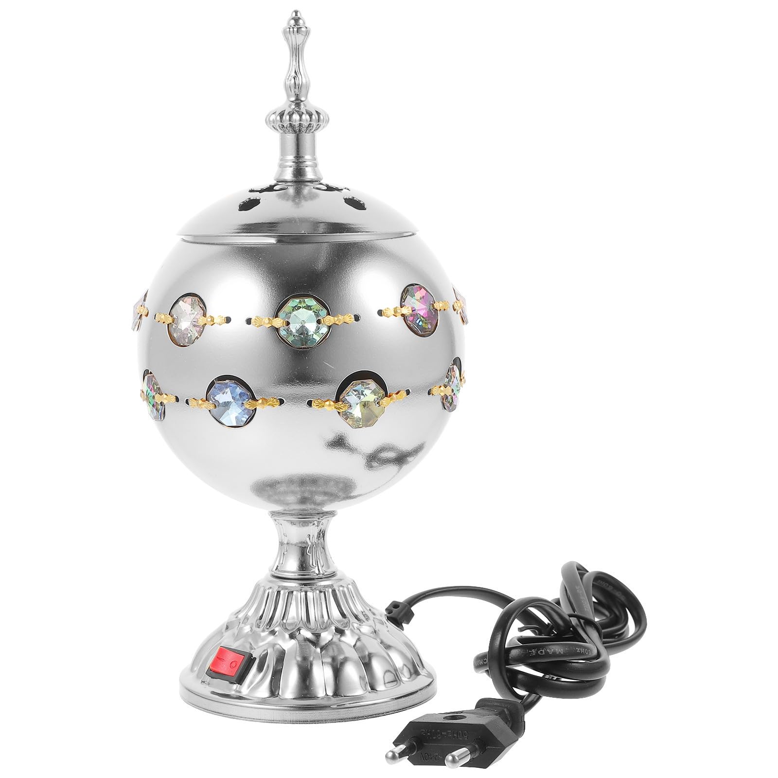 Brûleur d'encens électrique ornemental haut de gamme style arabe