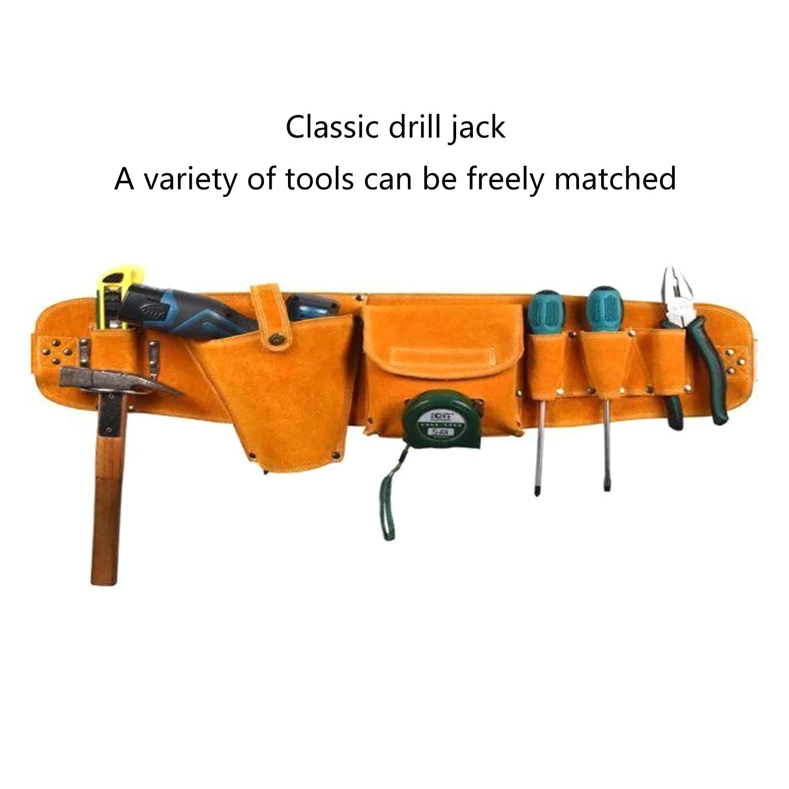 Multifunzione Kit Riparazione Per Strumenti Hardware Organizzatore Per Elettricisti Custodia in Pelle Mucca Per Lavoratori Pratico Contenitore Per Hardware in Pelle Mucca