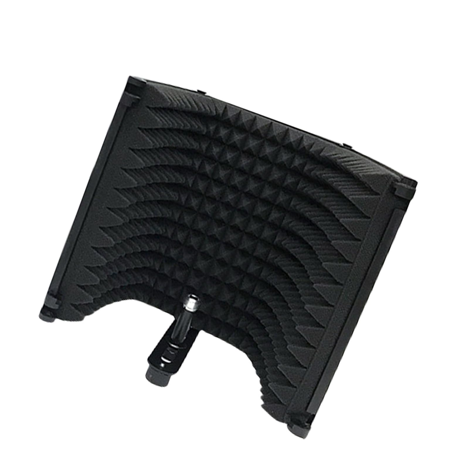 Reflector de espuma de aislamiento de micrófono ajustable de 3 paneles, espuma absorbente de alta densidad para uso en estudio, filtro de micrófonos ajustable