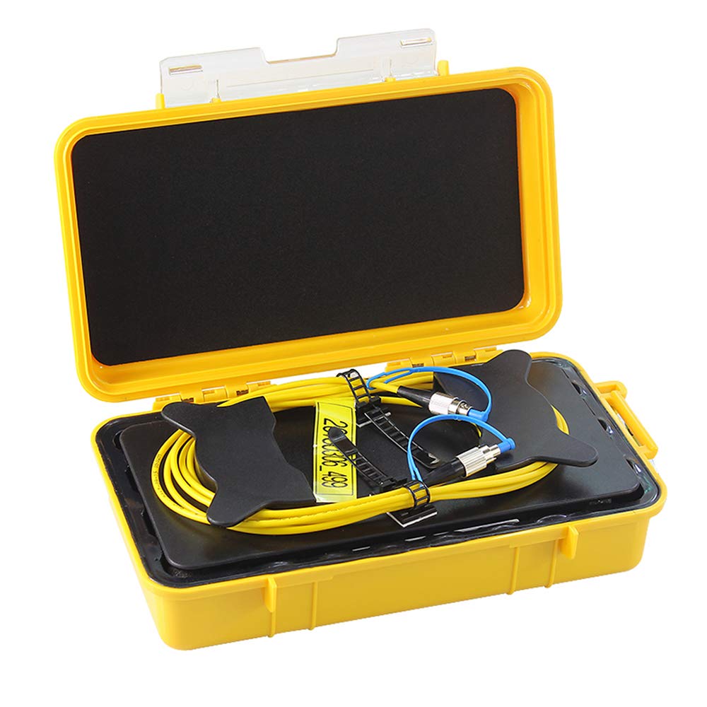SM 1000m (3280FT.) Fiber Optic OTDR Launch Cable Box for Singlemode 1310/1550nm OTDR Dead Zone Eliminator Fiber Rings (FC/UPC-FC/UPC)
