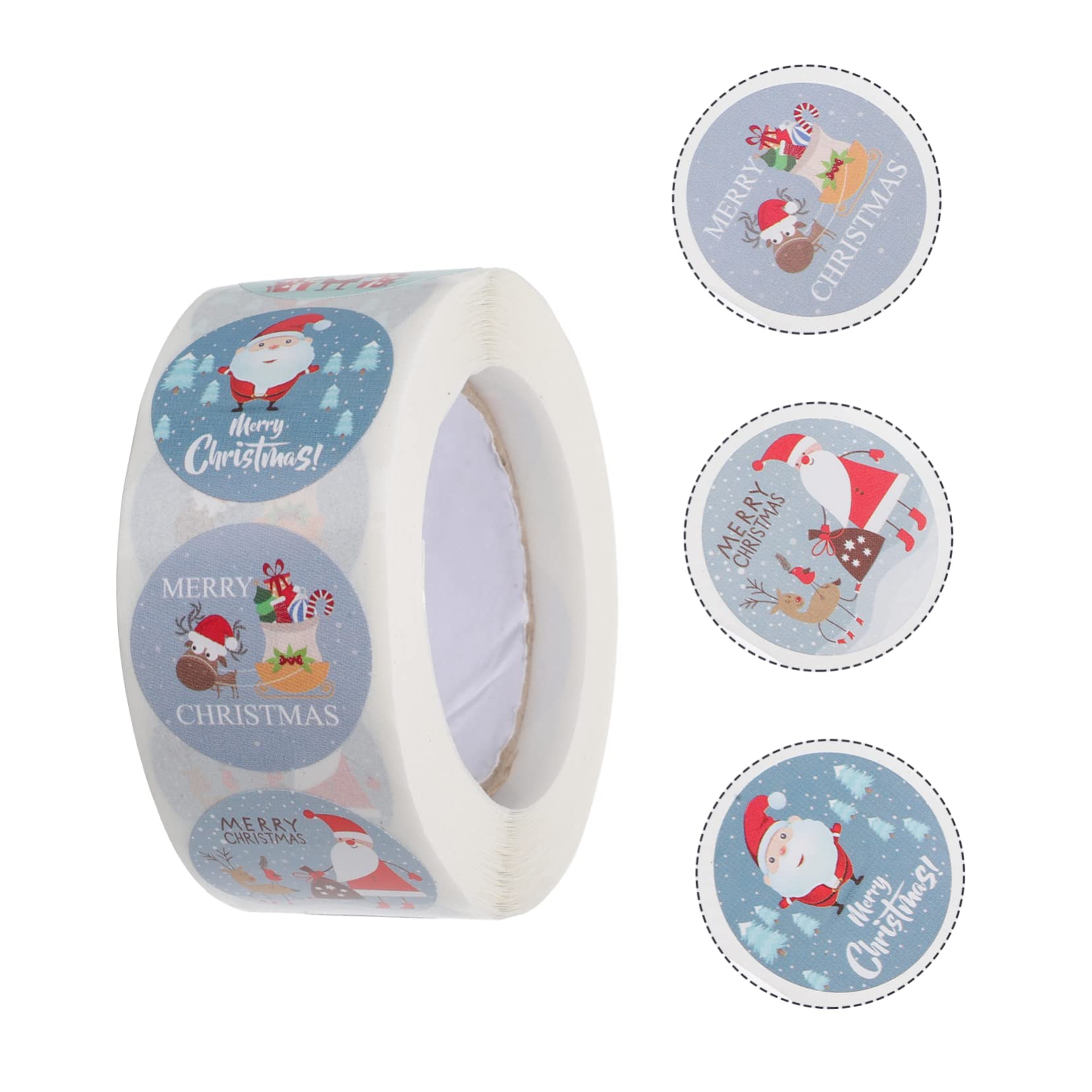 10rotoli Adesivi Natalizi Decorativi Di Stickers Con Motivi Festivi Per Pacchetti Biglietti e Buste Perfetti Per Natale e Fai Da Te