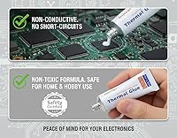 Vista 6 de Easycargo Kit surtido de disipadores de calor de 100 piezas de disipador de calor pequeño de aluminio para enfriar laptop, CPU, GPU, VGA, RAM, VRAM