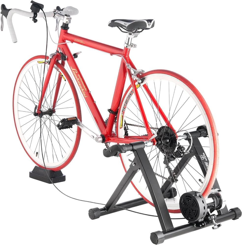 Indoor Bike Training Stand, Stationary Cycle Trainer with Resistance