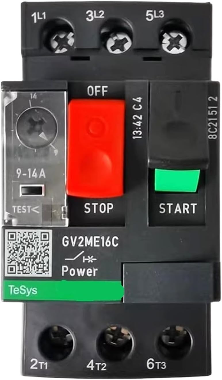 GV2-ME16C Motor Protection Circuit Breaker GV2ME16C 9-14A Push Button 3P Thermal Magnetic Type
