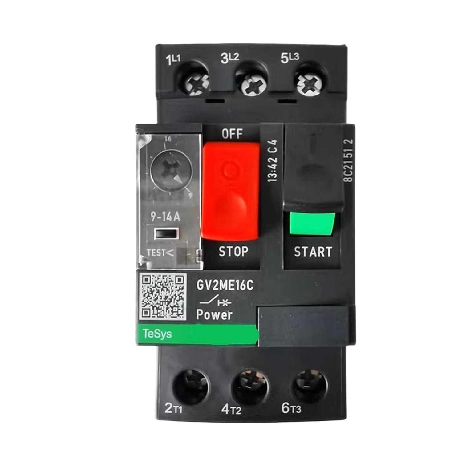 GV2-ME16C Motor Protection Circuit Breaker GV2ME16C 9-14A Push Button 3P Thermal Magnetic Type