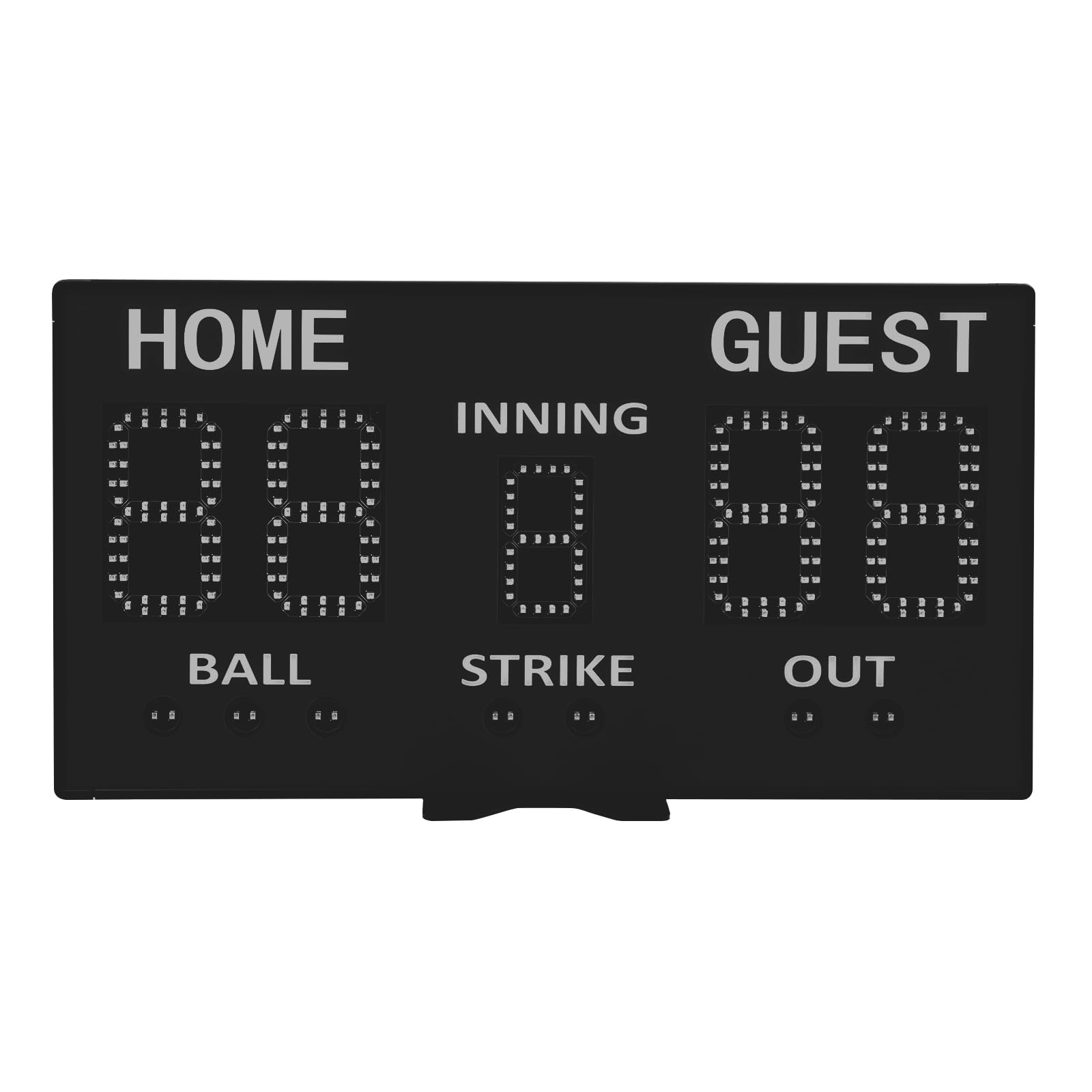 Tablica wyników baseballowych, 5 obszarów wyświetlania, 0-99 punktów, 5
