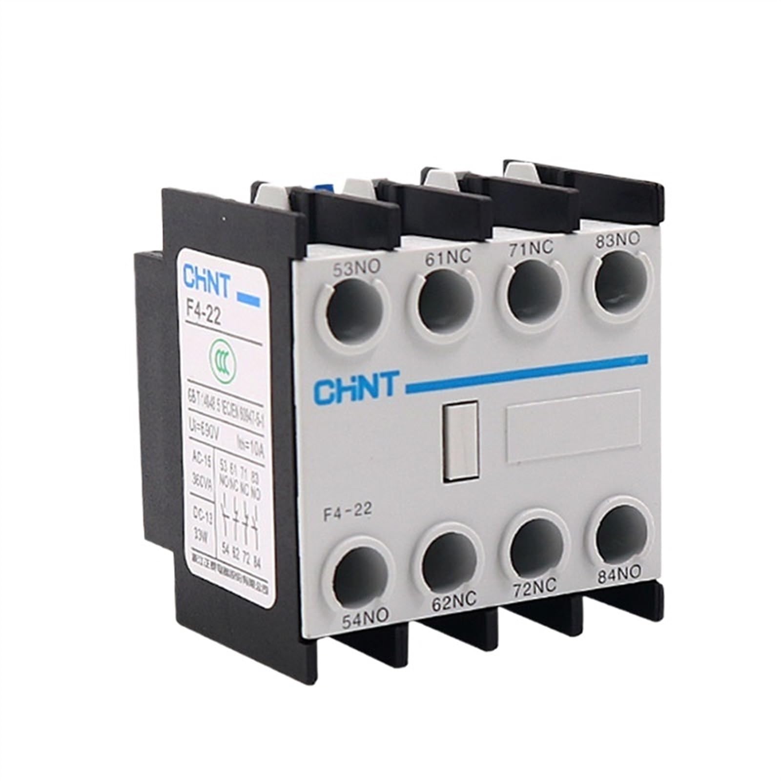 Contacteur auxiliaire CJX2 F4-11 tension d'isolation 690V pour armoire électrique