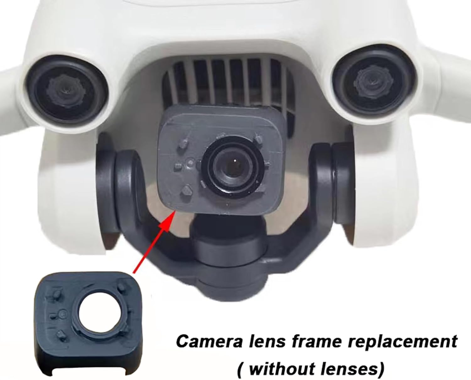 Replacement Gimbal Camera Front Shell for DJI Mini 3 Pro Drone,Gimbal Camera Assembly Repair Parts(No Glass) image 3