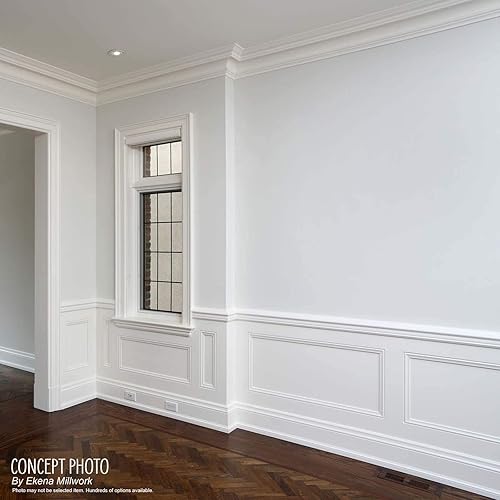 Miniatura 9 de Ekena Millwork PML05X34ST-CASE-12 Stockport Marcos premoldeados (paquete de 12) Panel Moldeado, 4 58"W x 34"H, imprimado