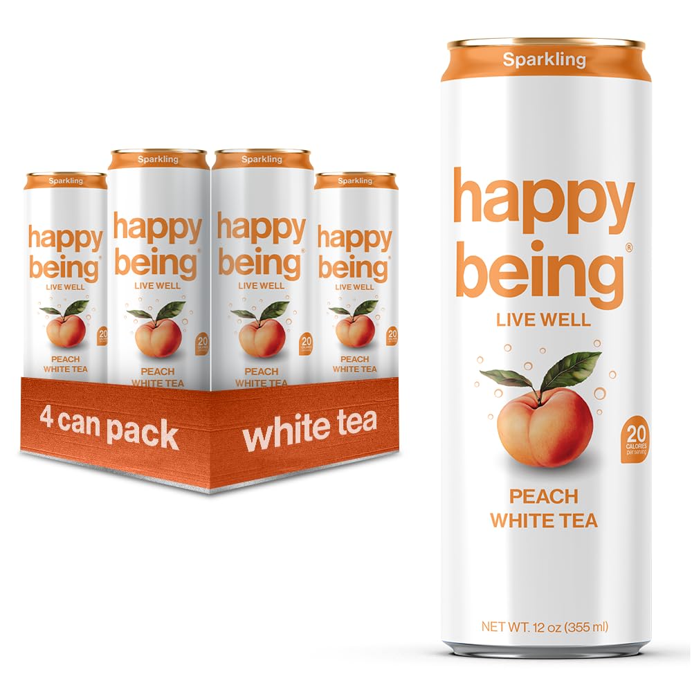 Amazon.com : Happy Being Sparkling Nutrient-Rich Peach Rose White