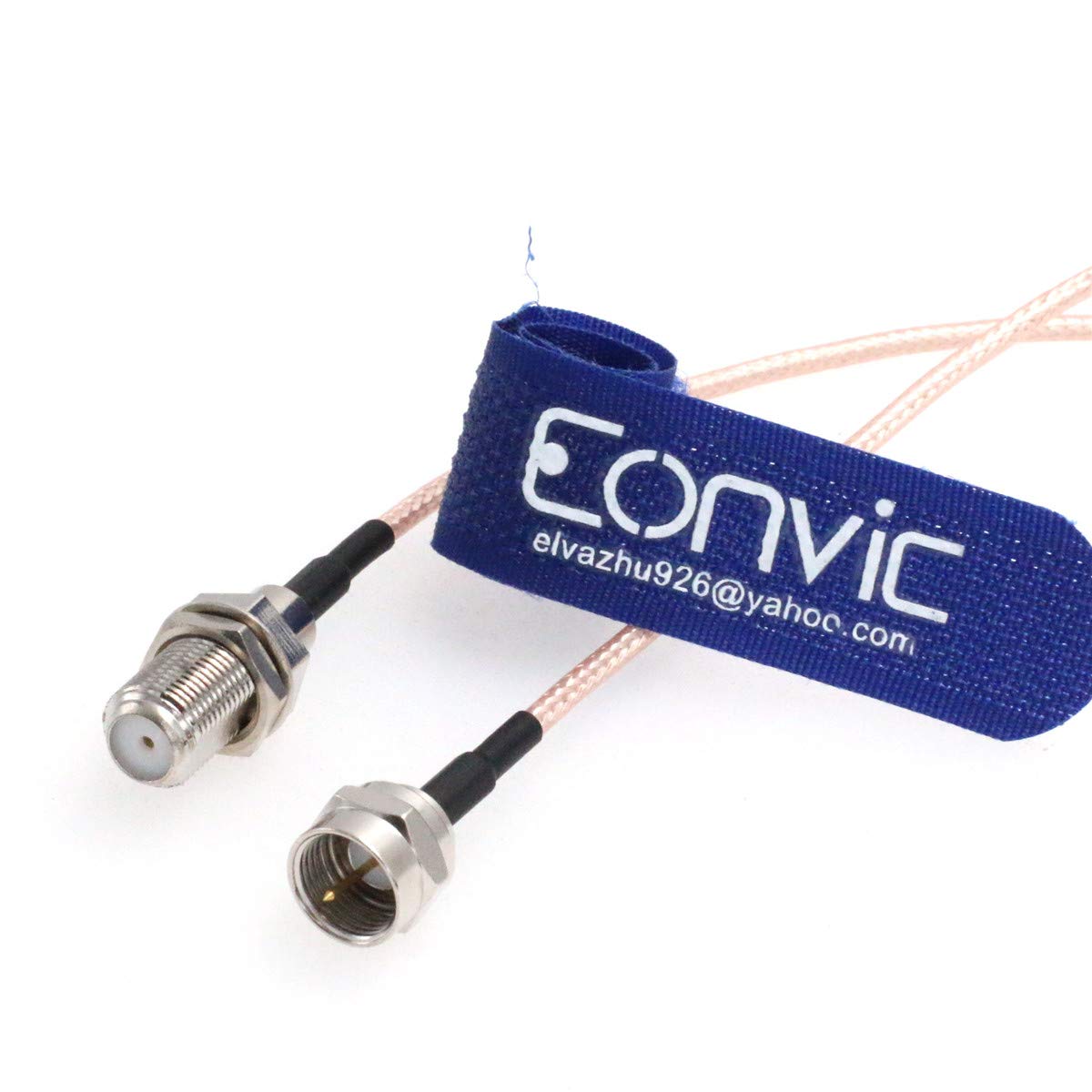 Eonvic RG179 75-Ohm F-Stecker Auf F-Buchse Schottkabel – 0,6m, Koax