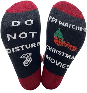If You Can Read This Funny Christmas Movie Novelty Socks for Men and Women, Cute Gifts Under 10 Dollars