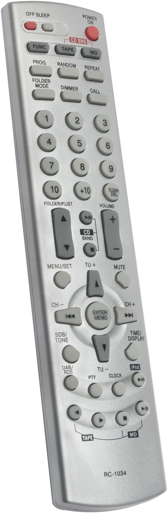 VINABTY RC-1034 Replace Remote Control Fit for DENON Audio receiver RCD-M35DAB UD-M30 RC1034 Audio System DRA-F102 RCD-M33 D-F102 D-M33S